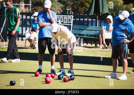 Canadian Lawn Bowling Tournoi des Championnats 2017, Victoria BC Canada Banque D'Images