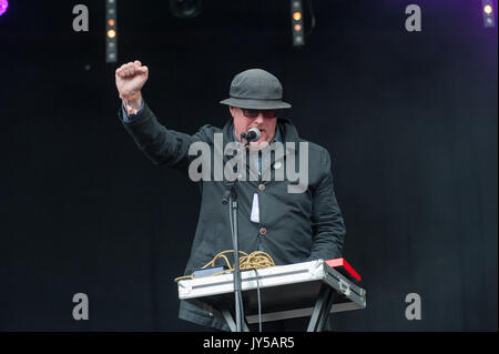 Moonlandingz au Festival 7 juillet 2017 bluedot Banque D'Images