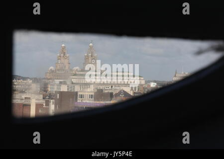 Liverpool, Royaume-Uni. 18 août, 2017. UK - belle journée ensoleillée à Liverpool, Angleterre Crédit : Gari Wyn Williams/Alamy Live News Banque D'Images