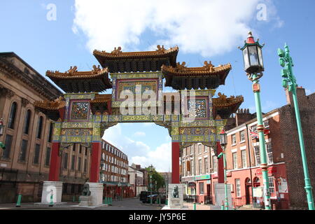 Liverpool, Royaume-Uni. 18 août, 2017. UK - belle journée ensoleillée à Liverpool, Angleterre Crédit : Gari Wyn Williams/Alamy Live News Banque D'Images