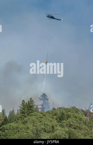 Avions de soutien de l'air laissant tomber sur retardateur de feu sauvage Crédit : Kathryn Capaldo/Alamy Live News Banque D'Images