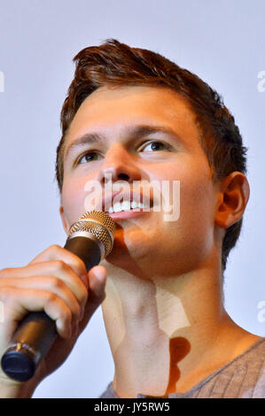 Tokyo, Japon. Août 19, 2017. Ansel Elgort assiste à la scène du "Baby Driver' accueil à Shinjuku Wald9 le 19 août 2017 à Tokyo, Japon. Credit : Geisler-Fotopress/Alamy Live News Banque D'Images