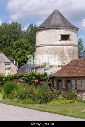 Jardins de l'Abbaye de Valloires Banque D'Images