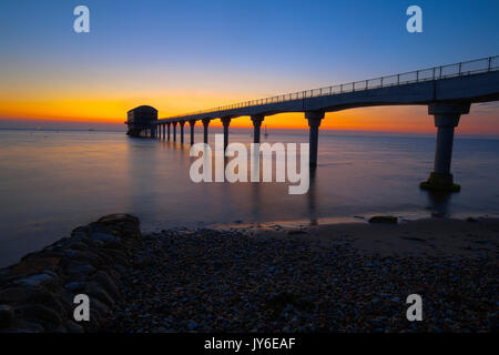 Station de sauvetage de la RNLI Royal Institutuion Bembridge Lever du Soleil Ile de Wight Angleterre UK Banque D'Images