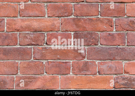 Close-up d'un vieux mur de brique rouge et de texture background. Banque D'Images