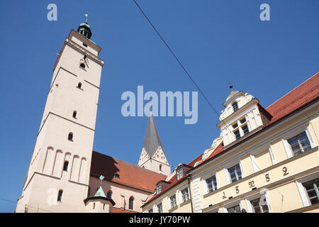 Altes Rathaus mit Pfeifturm, Rathausplatz, Ingolstadt, Oberbayern, Bayern, Deutschland, Europa JE Oldt City Hall. Ingoldstadt, Bavière, Allemagne, Euro Banque D'Images