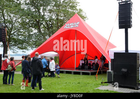 Sonderborg, Danemark - 12 août 2017 : Stella Polaris open air festival avec entrée libre. Banque D'Images