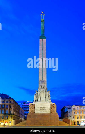 Monument de la liberté, Riga, Lettonie Banque D'Images