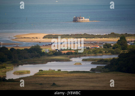 Port de Bembridge, St Helens Fort, île de Wight, Royaume-Uni, Banque D'Images