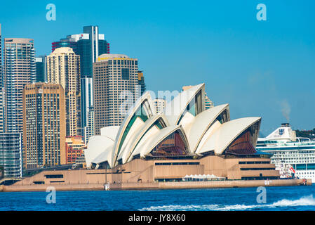 L'emblématique Opéra de Sydney, Sydney, New South Wales, Australia Banque D'Images