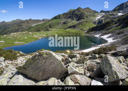 Vue d'été de lacs Porcile Orobie Occidentales et Valley Alpes Orobie Lombardie Italie Europe Banque D'Images