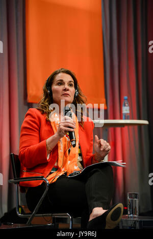 2017, Berlin, Evangelischer Kirchentag protestant, Panel discussion avec Melinda Gates Banque D'Images