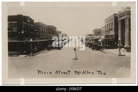 Main Street, McAllen, au Texas. Banque D'Images