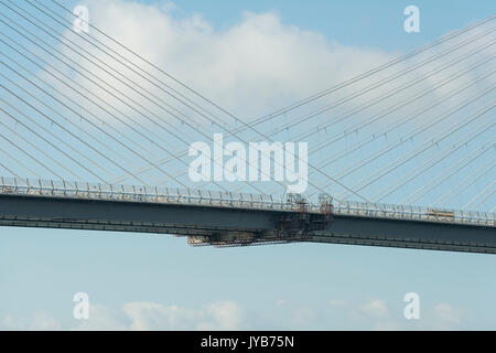 Nouvelle traversée de Queensferry est presque terminée, Queensferry, Ecosse, Royaume-Uni Banque D'Images