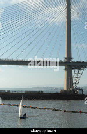 Nouvelle traversée de Queensferry est presque terminée, Queensferry, Ecosse, Royaume-Uni Banque D'Images