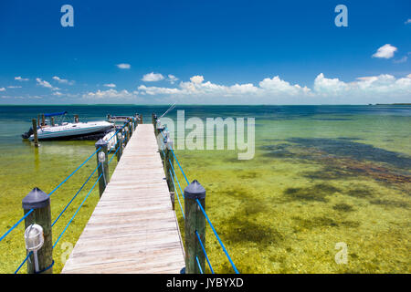 Dans le quai de Florida Keys Banque D'Images