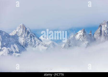 Glacier d'Aletsch vu de Betterhorn entouré par la neige Bettmeralp Française, canton du Valais Suisse Europe Banque D'Images