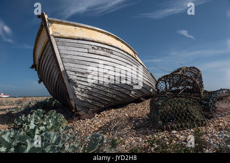 Plage de dormeur, Kent, Angleterre, Royaume-Uni. Banque D'Images