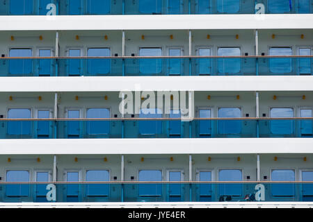 Bateau de croisière dans le port de La Valette, Malte, vieille ville, Grand Harbour, esprit norvégien, Banque D'Images