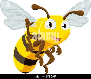 Personnage de l'abeille Illustration de Vecteur