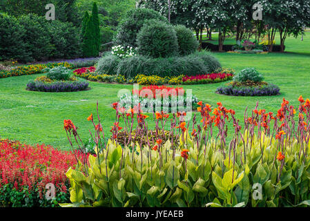 Le jardin en contrebas au Parc du Centenaire, Nashville, Tennessee, USA. Banque D'Images