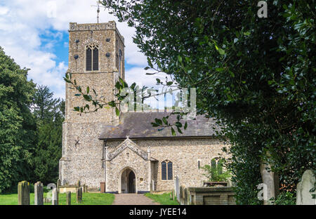 L'extérieur de l'église Saint Pierre, Wenhaston, Suffolk, Angleterre, l'emplacement de la doom Wenhaston Banque D'Images