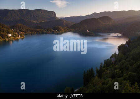 Le lac de Bled, en Slovénie, Banque D'Images