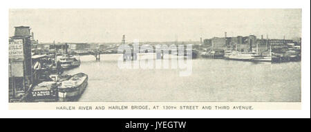 (King1893NYC) pg200 ET HARLEM HARLEM RIVER BRIDGE, au 130e Rue et 3e avenue Banque D'Images