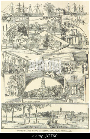 US(1891) p024 United States Naval Academy, Annapolis, Maryland Banque D'Images