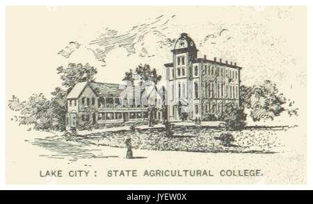 US FL(1891) p172 LAKE CITY, STATE AGRICULTURAL COLLEGE Banque D'Images