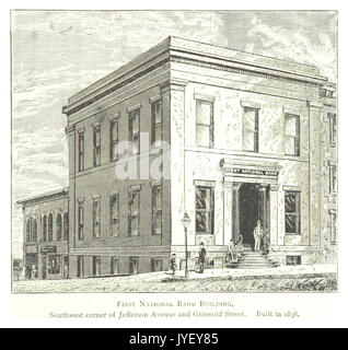 Agriculteur(1884) Detroit, p919 FIRST NATIONAL BANK BUILDING. Angle SUD-OUEST DE L'AVENUE JEFFERSON ET GRISWOLD STREET. Construit en 1836 Banque D'Images