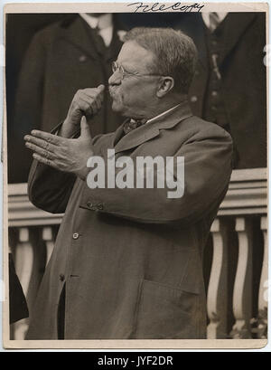 Le président Theodore Roosevelt un discours Banque D'Images