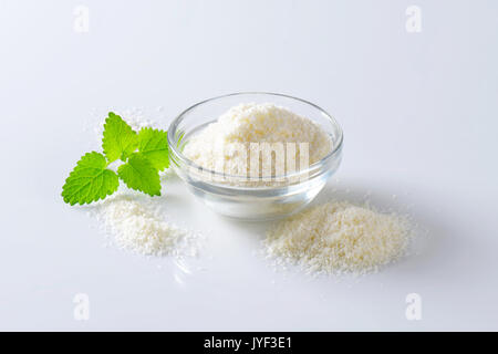 La viande séchée de coco non sucré, râpé Banque D'Images