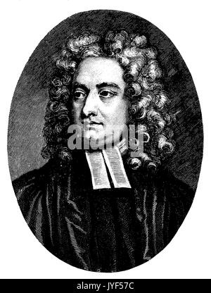 Jonathan Swift (né le 30 novembre 1667 , est mort le 19 octobre 1745) Banque D'Images