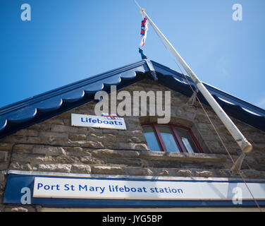 Port St Mary Life Boat Station Banque D'Images