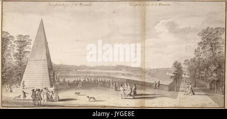 Un plan général et Prospective de Lord Viscount Cobham's Gardens at Stowe RENCONTRÉ DT365872 Banque D'Images