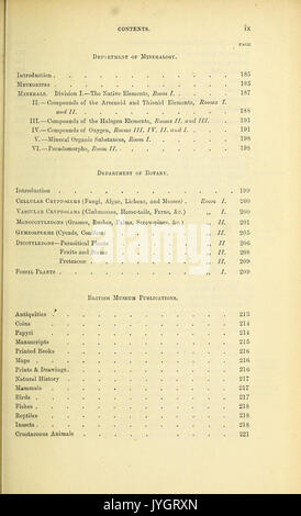 Un guide pour les salles d'exposition des départements d'histoire naturelle et d'Antiquités (page 9) BHL47922026 Banque D'Images