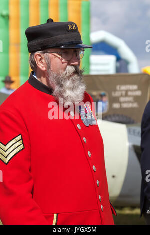 Biggin Hill, Royaume-Uni. Août 19, 2017. Chelsea retraités participer à ce festival célèbre 100 ans de vol de l'aéroport de Biggin Hill. Credit : Keith Larby/Alamy Live News Banque D'Images