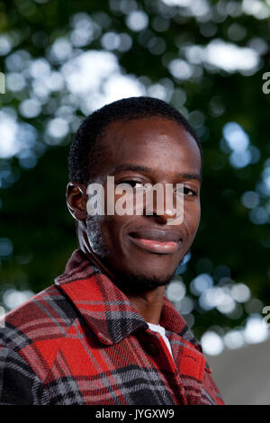 Edinburgh, Royaume-Uni. Août 19, 2017. Chingonyi Kayo, le poète zambienne, apparaissant à l'Edinburgh International Book Festival. Crédit : GARY DOAK/Alamy Live News Banque D'Images