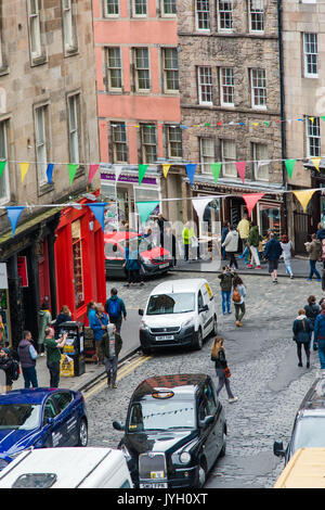 Edinburgh, Royaume-Uni. 18 août, 2017. L'Edinburgh Fringe Août 2017, l'affluence des visiteurs. Crédit : David Ridley/Alamy Live News Banque D'Images