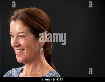 Edinburgh, Royaume-Uni. 20 août 2017. Author Victoria Hislop apparaissant au Edinburgh International Book Festival. Credit : Lorenzo Dalberto/Alamy Live News Banque D'Images