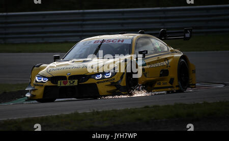 Zandvoort, Pays-Bas. 20e août, 2017. Le circuit zandvoort, Zandvoort, dtm 2017, 12.lauf zandvoort, Zandvoort, Pays-Bas. 20e août, 2017. , Im bild Timo Glock (deu# 16) bmw team rmr, la Deutsche Post bmw m4 dtm photo : Cronos/hasan bratic crédit : Cronos/Alamy live news Banque D'Images