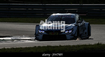 Zandvoort, Pays-Bas. 20e août, 2017. Le circuit zandvoort, Zandvoort, dtm 2017, 12.lauf zandvoort, Zandvoort, Pays-Bas. 20e août, 2017. , Im bild tom blomqvist (swe# 31) bmw team RMR, l'expérience de conduite BMW BMW M4 dtm photo : Cronos/hasan bratic crédit : Cronos/Alamy live news Banque D'Images