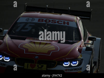 Zandvoort, Pays-Bas. 20e août, 2017. Le circuit zandvoort, Zandvoort, dtm 2017, 12.lauf zandvoort, Zandvoort, Pays-Bas. 20e août, 2017. , Im bild Augusto Farfus (bra# 15) bmw team rmg, shell bmw m4 dtm photo : Cronos/hasan bratic crédit : Cronos/Alamy live news Banque D'Images