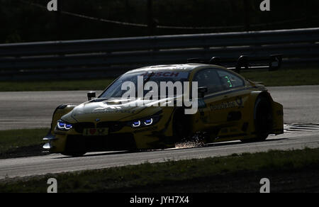 Zandvoort, Pays-Bas. 20e août, 2017. Le circuit zandvoort, Zandvoort, dtm 2017, 12.lauf zandvoort, Zandvoort, Pays-Bas. 20e août, 2017. , Im bild Timo Glock (deu# 16) bmw team rmr, la Deutsche Post bmw m4 dtm photo : Cronos/hasan bratic crédit : Cronos/Alamy live news Banque D'Images