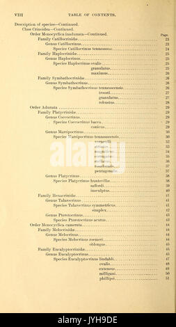 Une synthèse critique de l'Troosts manuscrit non publié sur les crinoïdes du Tennessee BHL44716567 Banque D'Images
