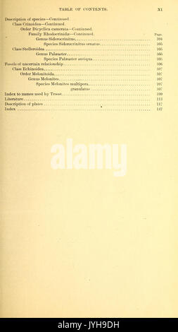 Une synthèse critique de l'Troosts manuscrit non publié sur les crinoïdes du Tennessee BHL44716564 Banque D'Images