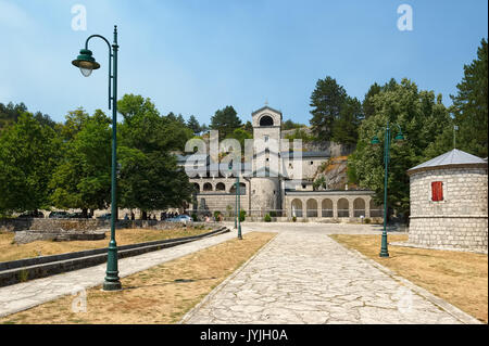 Le Monténégro, vue de l'Cetinan monastère orthodoxe de la Nativité de la Sainte Vierge, fondée en 1484 par Ivan Chernovic Banque D'Images