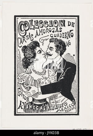 Un couple dans une étreinte passionnée, illustration for 'Coleccion de Cartas Amorosas,', publié par Antonio Vanegas Arroyo RENCONTRÉ DP869432 Banque D'Images