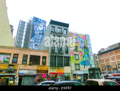 New York - 21 juin 2015 : Le Chinatown, Manhattan. Banque D'Images